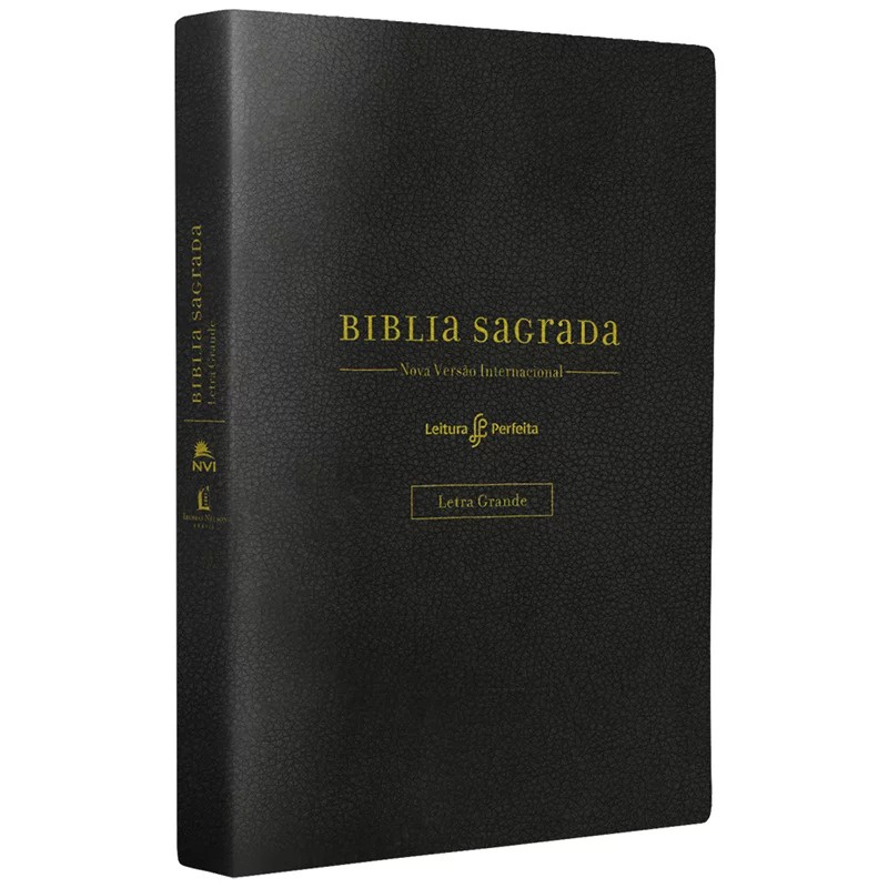 Bíblia Sagrada | NVI | Leitura Perfeita | Letra Grande | Espaço para Anotações | Capa Couro Soft Preta - Books & Magazines