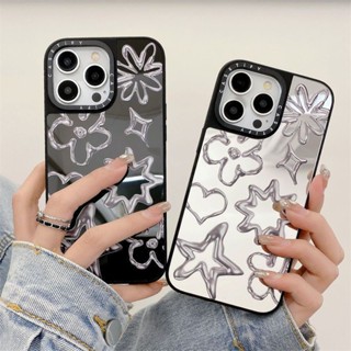 Capinha iphone 11/12/13/14/15 Pro max Fashion padrão de pétalas espelho Casetify Aplicável ao iPhone 11,12,13,14,15,11PM,12PM,13PM,14PM,15PM