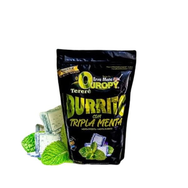 Erva Mate para Tereré Ouropy Premium - Burrito com Tripla Menta