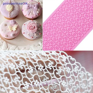 [newpros] Molde De Silicone De Renda Açúcar Fondant Mat Cake Decorag Baking Tool [pubr]
