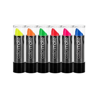 Kit Colormake Batom Fluorescente (VARIAS CORES NEON) 2 UNIDADES