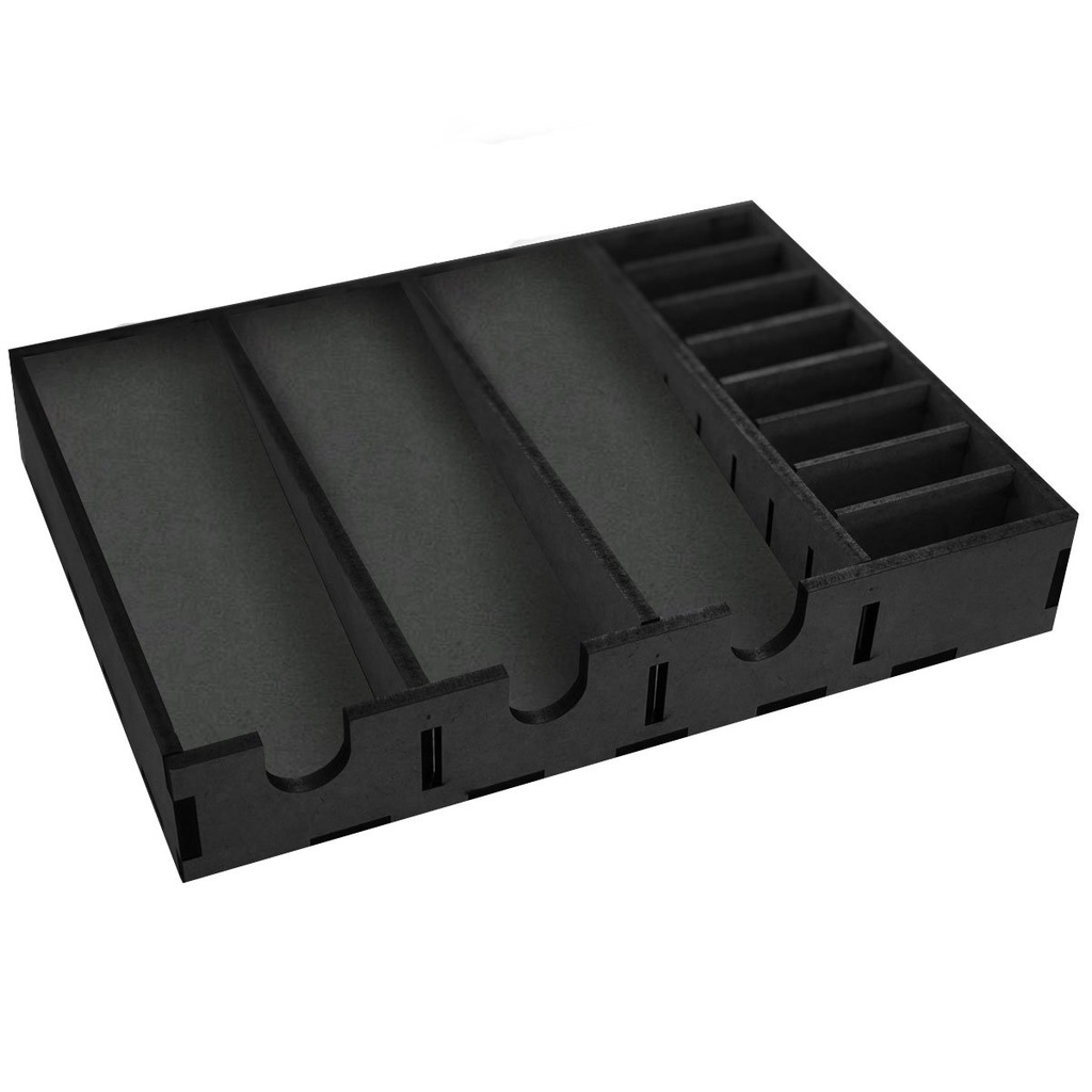 Suporte MDF Para 3 Maquinas de Cortar Cabelo e 8 Pentes de Altura Preto em Oferta na Shopee