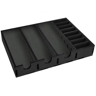 Suporte MDF Para 3 Maquinas de Cortar Cabelo e 8 Pentes de Altura Preto em Oferta na Shopee