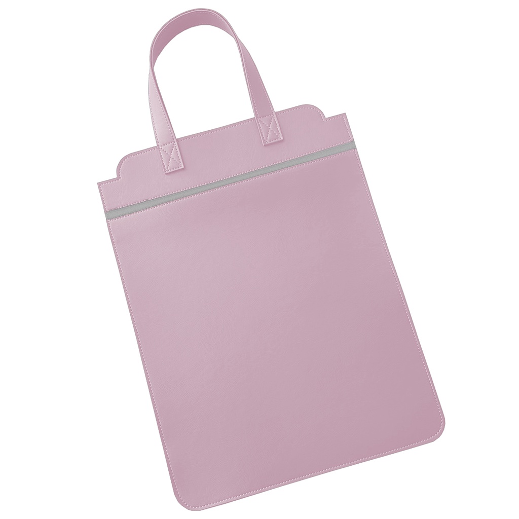 Lixeira para Carro Couro Sintético Porta Lixo Rosa Clarinho