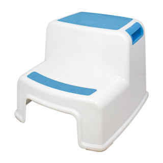 Banquinho De Banheiro 2 Degraus New Style Azul - Kababy
