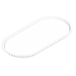 Bandeja Esfera Acrílica Durável Oval - Cristal - 25x13cm - 1 unidade - Rizzo - Rizzo