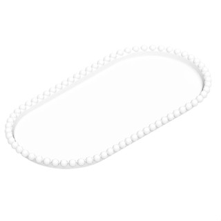 Bandeja Esfera Acrílica Durável Oval - Cristal - 25x13cm - 1 unidade - Rizzo - Rizzo em Oferta na Shopee