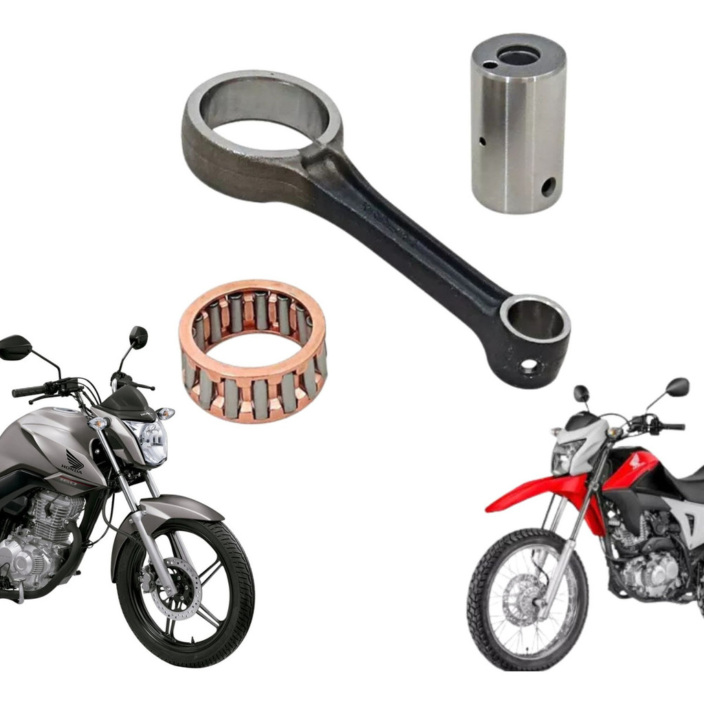 Kit Biela + Rolamento Titan 160 Fan 160 Nxr 160 2014 Á 2016