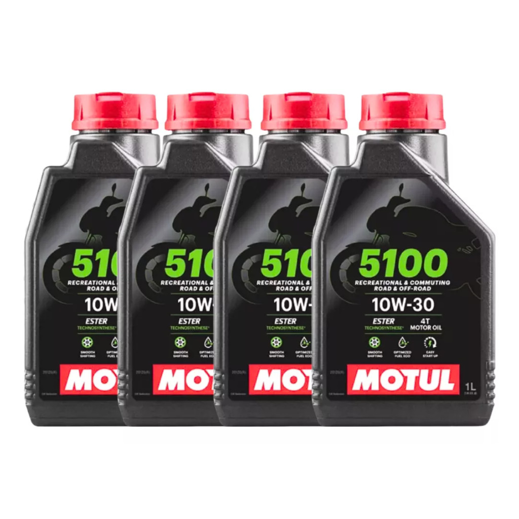 KIT 4 OLEO MOTUL 5100 4T 10W30 SEMI SINTETICO em Oferta na Shopee