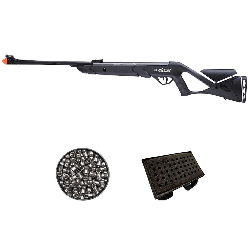 Carabina de Pressão Nitro Advanced 5.5mm – CBC + Chumbo + Porta Chumbo