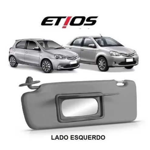 Quebra Sol Toyota Etios Hatch e Sedan 2015 Lado Esquerdo