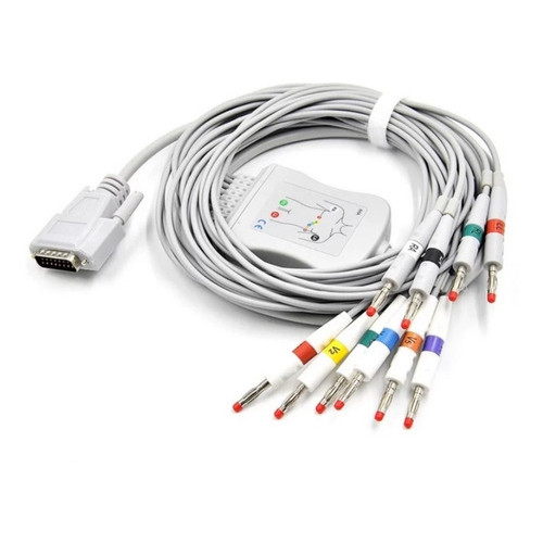 Cabo  Ecg  10 Vias  Para  Mortara  Pino Banana