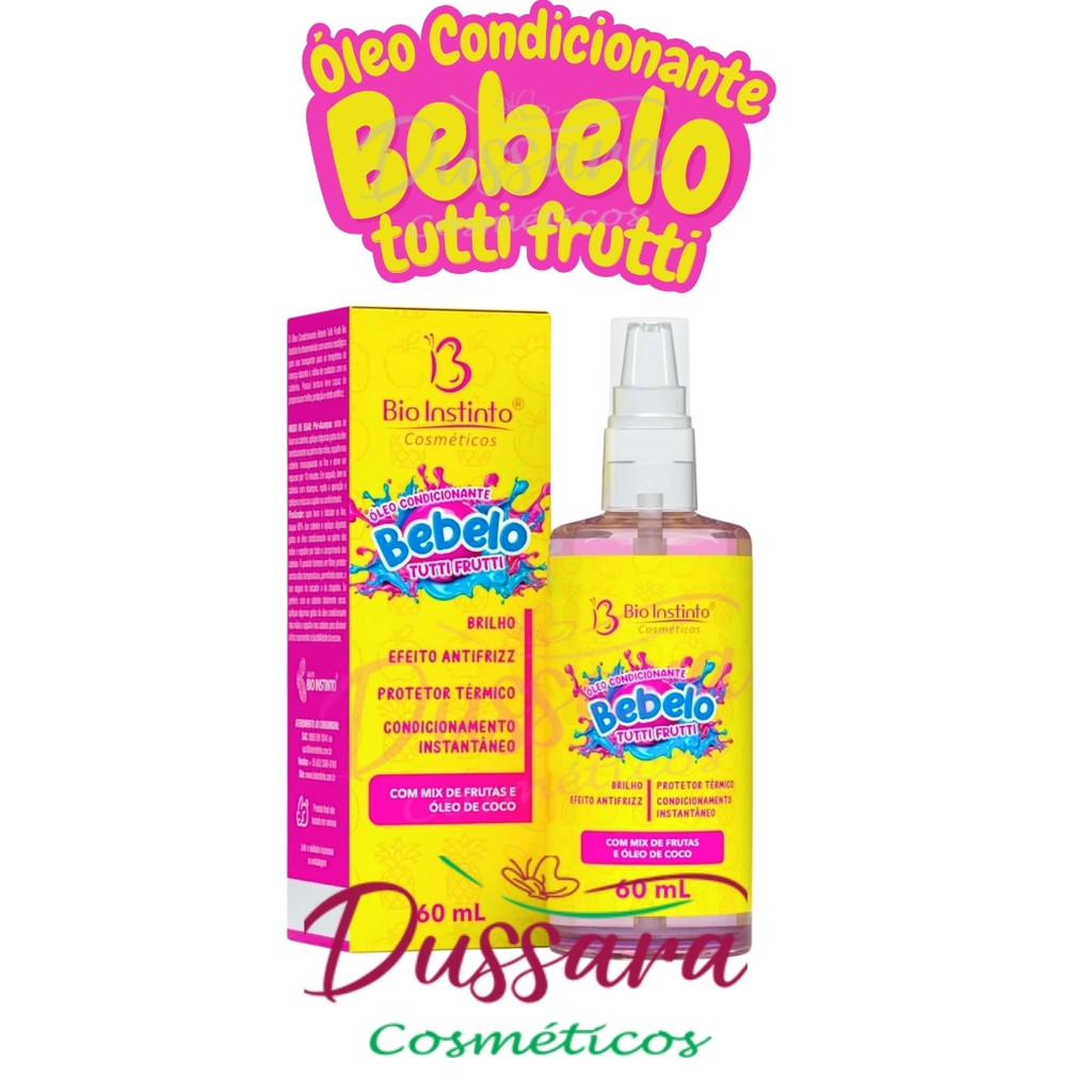 Óleo Reparador de Pontas Condicionante Bebelo Bio Instinto 60 ml - Lançamento em Oferta na Shopee