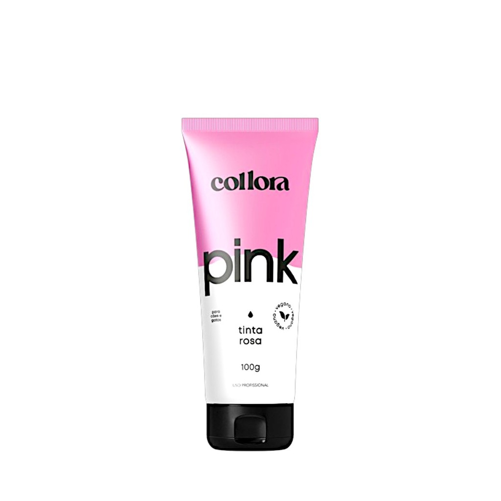 Coloração Pet Tinta Rosa Collora 100g Bubbles Banho e Tosa/Petshop em Oferta na Shopee