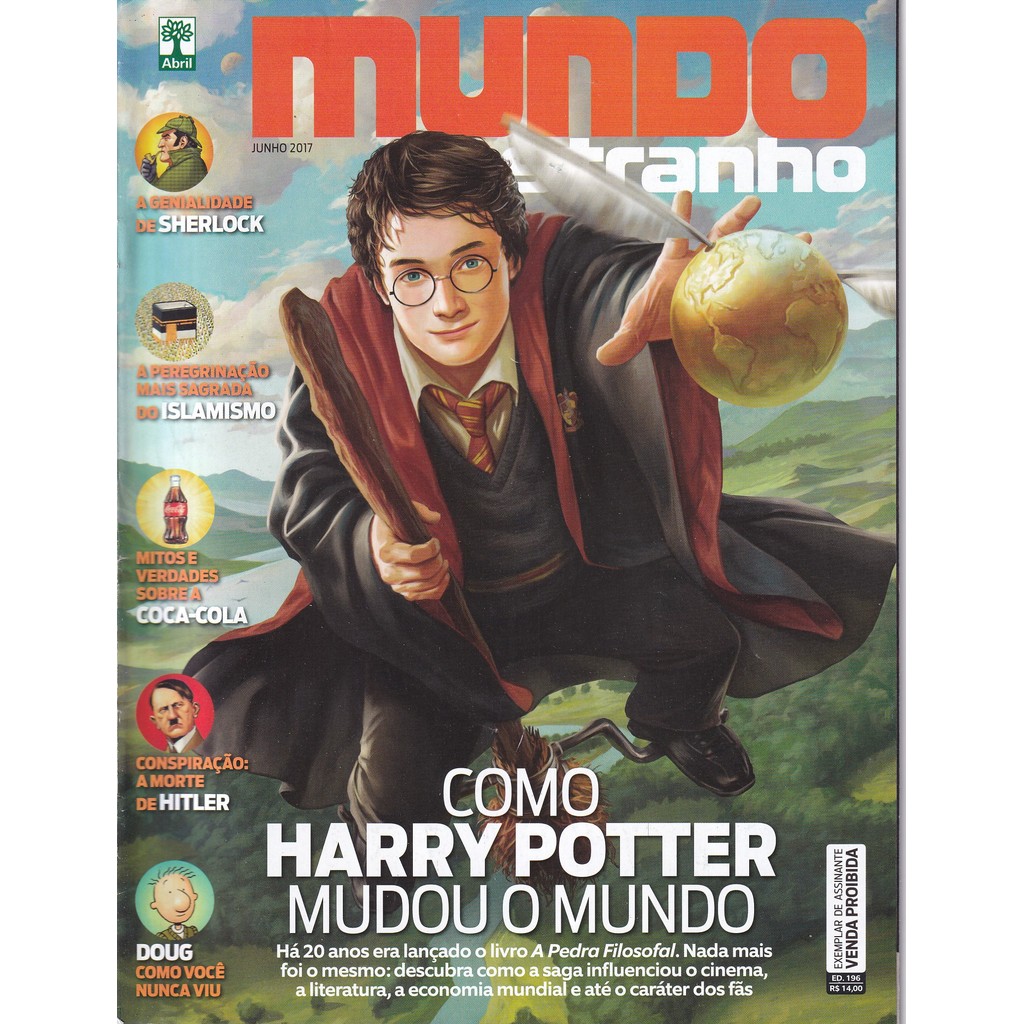 REVISTA MUNDO ESTRANHO ED. 196 JUN 2017 COMO HARRY POTTER