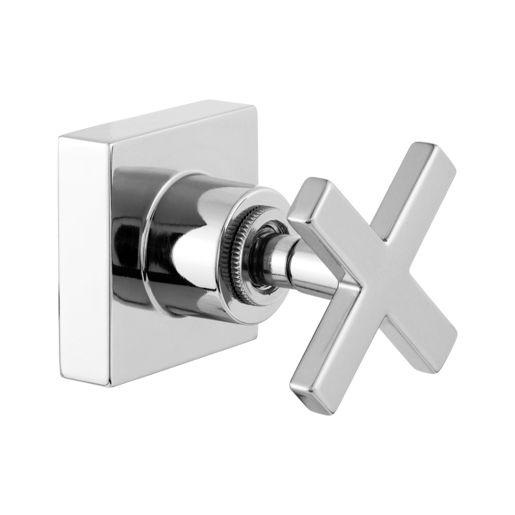 Acabamento Registro Chuveiro Banheiro Cruzeta Quadrado Cromado Padrão Deca 1/2" - 3/4" ou 1" em Oferta na Shopee