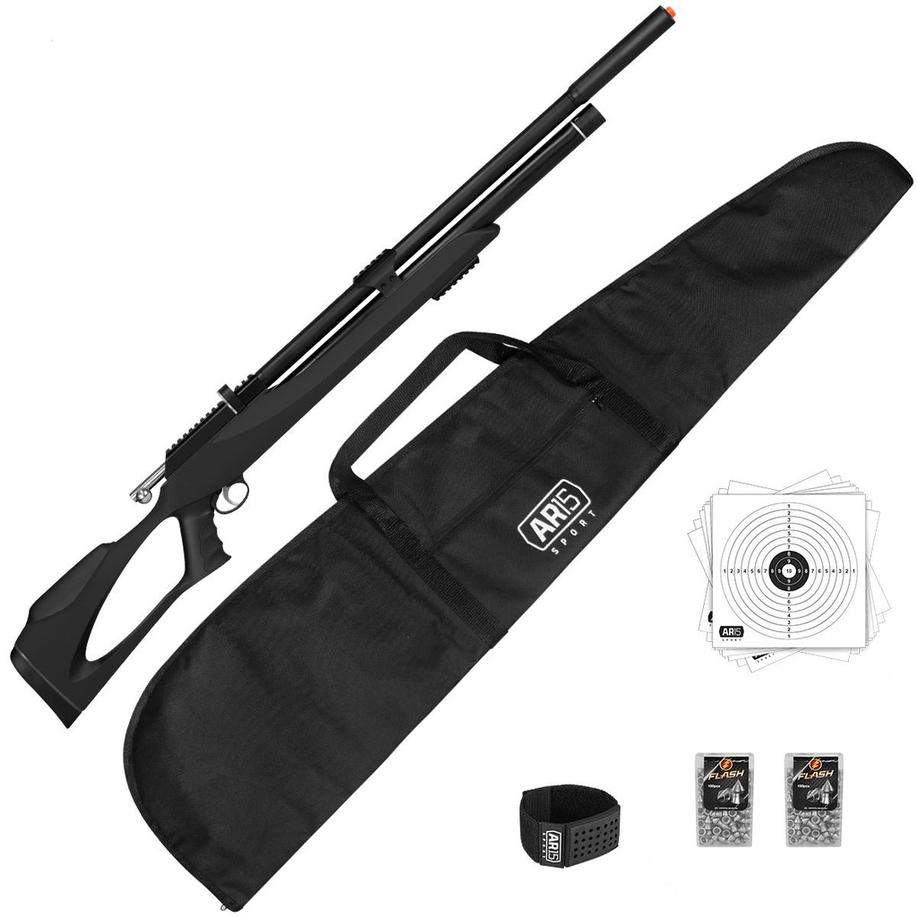 Carabina Pressão PCP M25 Thunder Artemis 5.5+Chumbinho Rossi em Oferta na Shopee
