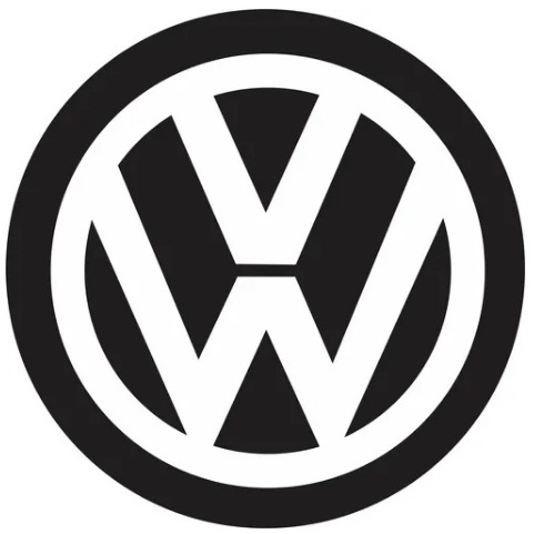 1 Jogo de adesivo 90mm Vw para calota modelo amarok 4 unidades