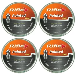 Combo 02-CHUMBINHO RIFLE POINTED FIELD 6,35MM 26,24GR 150UN SUPER BOX