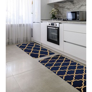 Jogo De Tapetes Para Cozinha Wevans Azul