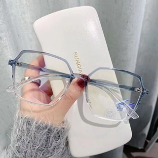 0-600 Nova Caixa De Óculos Com Moldura Anti-Luz Azul Lente Plana Fashion Trendy Myopia Finished Glasses em Oferta na Shopee