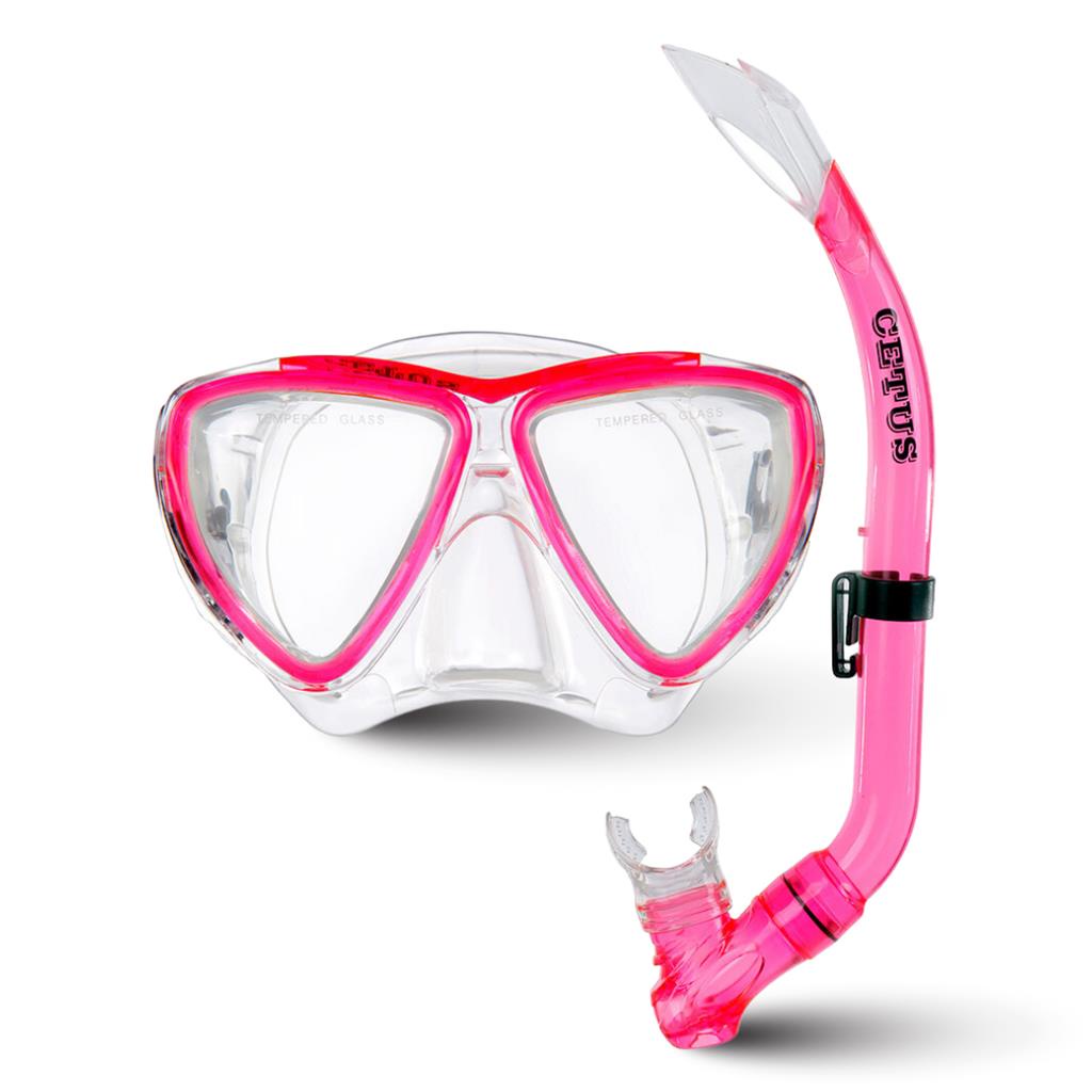 Mascara De Mergulho Infantil C/ Snorkel 7 A 12 Anos Cetus