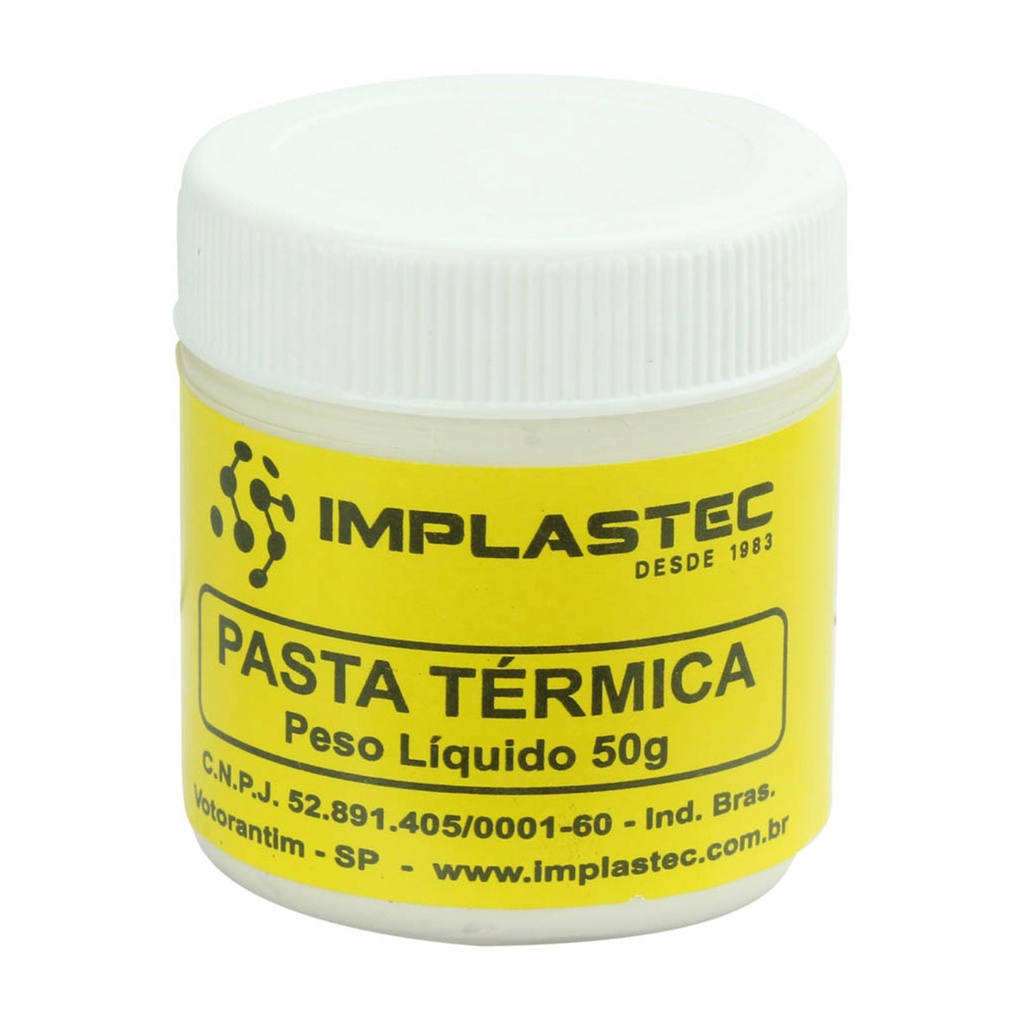 Pasta Térmica Processador Cpu Original Implastec 50 Gramas