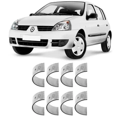 Bronzina Casquilho Biela STD Clio Logan Sandero Kangoo 1.0 16V 2002 a 2016 Metal Leve BB519