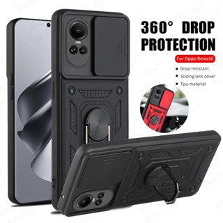 Caixa De Proteção Do Anel Magnético Para A Lente Deslizante Oppo Reno 10 Pro 5G Armor Shockproof