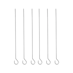 Kit 6 Mini Espetos Para Churrasco Alumínio Simples - Mor