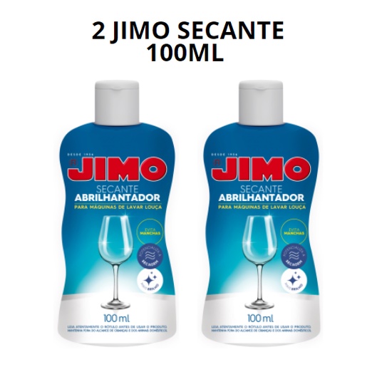 Imagem KIT COM 2 Jimo Secante Abrilhantador para LAVA LOUÇAS 100ml