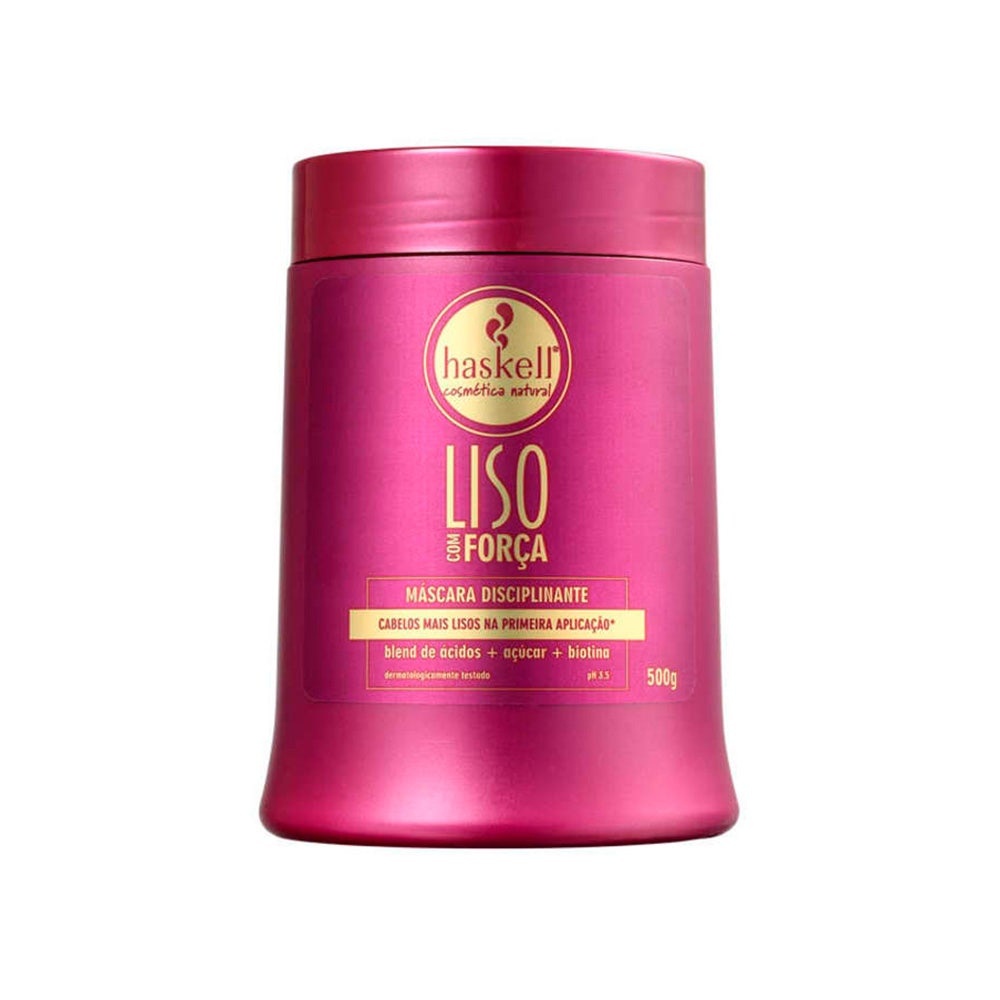Máscara De Tratamento Haskell Liso Com Força 500g - Beauty