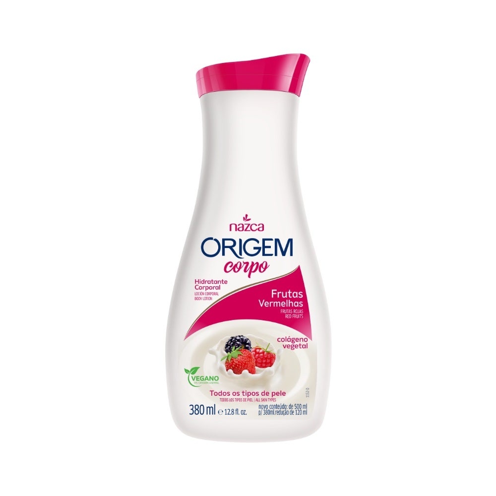 Loção Hidratante Corporal Nazca Origem Frutas Vermelhas 380ml - Beauty