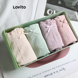 Lovito Casual Calcinha Feminina Lisa Básica LNA34063 (Multicolorida)