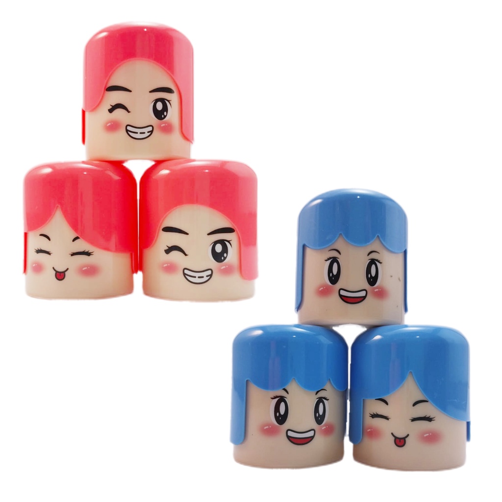 Apontador de Lápis Infantil Criativo Fofo Duplo com Depósito