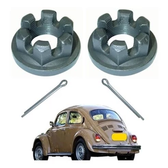 Porca Com Aba + Cupilha Cubo Roda Traseira Fusca Brasilia