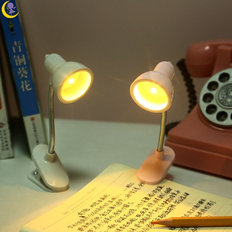 Mini Lâmpada LED Livro De Leitura De Luz De Mesa Portátil Flexível por R$ 20,53