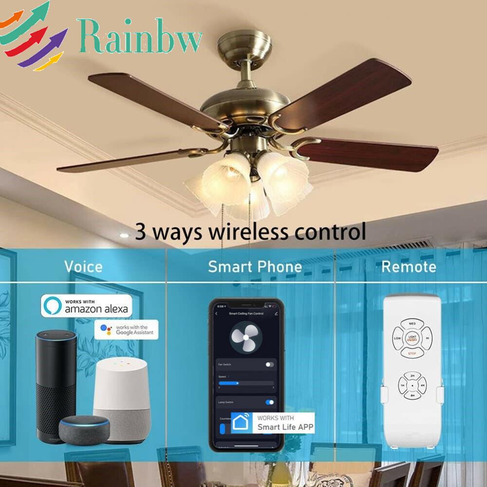 Kit Remoto Inteligente De Ventilador De Teto WiFi Universal Fan Remote/Voice Control