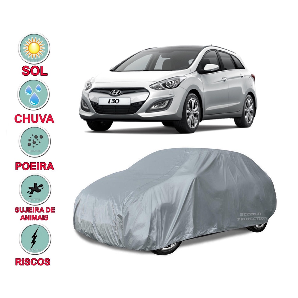 Capa cobrir carro i-30 Hyundai 100% Impermeável Proteção Total Bezzter Protection