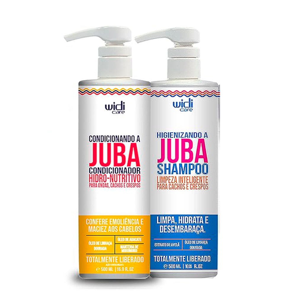 Kit Juba Shampoo 500ml e Condicionador 500ml - Widi Care - Beauty