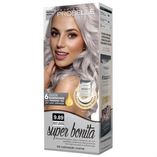 Coloração Super Bonita 50g. - 9.89 Louro Muito Claro Pérola em Oferta na Shopee