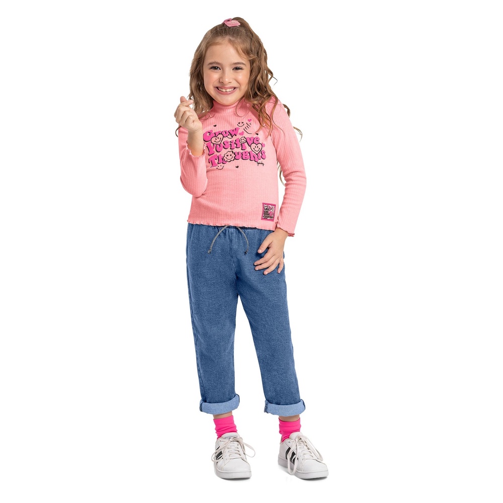 Blusa Infantil Ribana Canelada Quimby