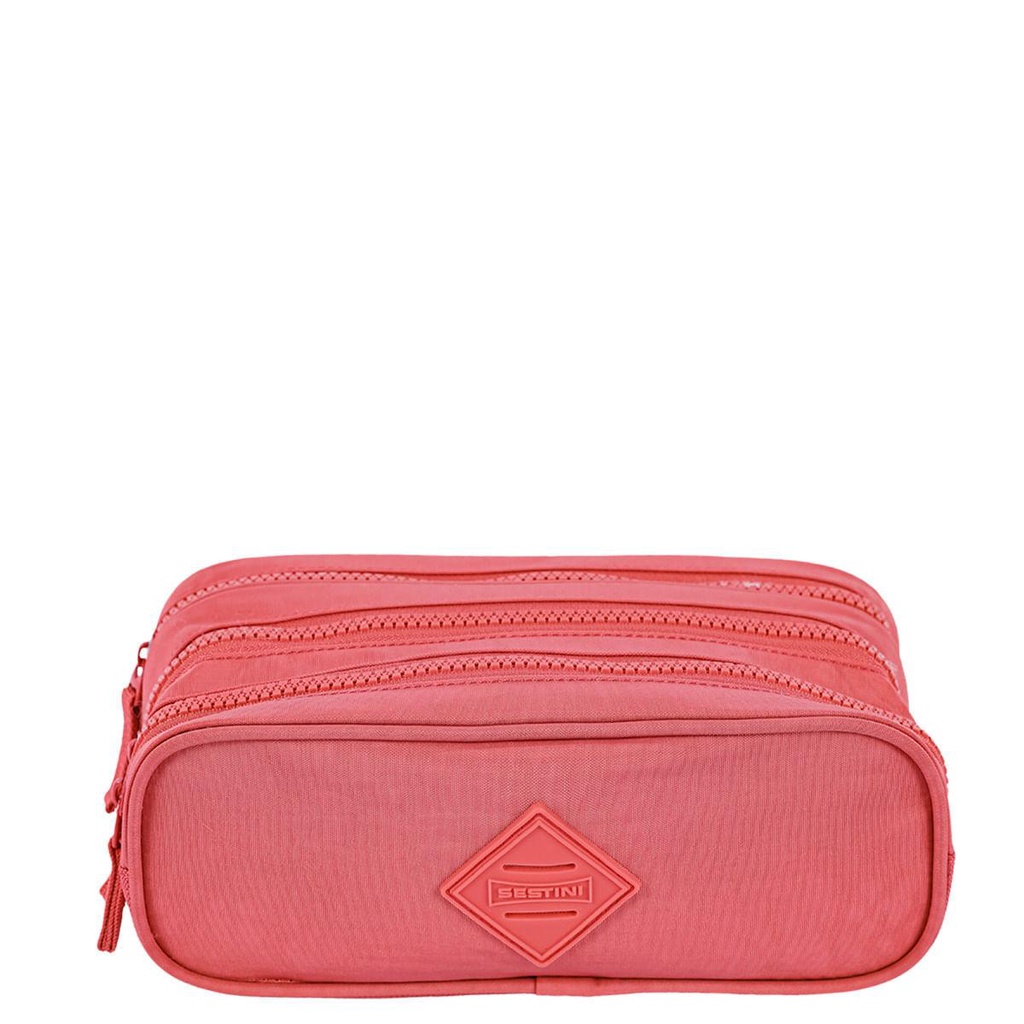 Estojo 3 Compartimentos Crinkle - Apricot em Oferta na Shopee