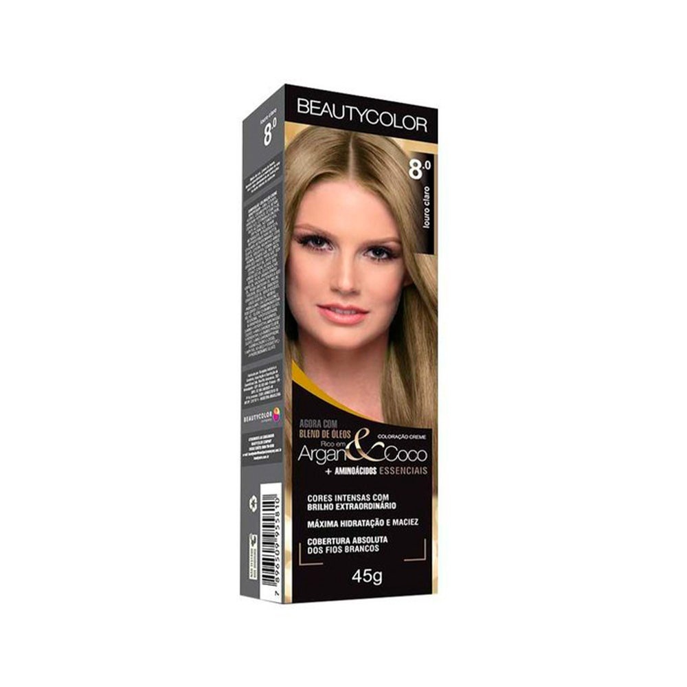 Tintura Beauty Color 8.0 Louro Claro em Oferta na Shopee