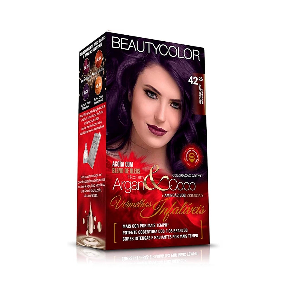 Tintura Beauty Color 42.26 Marsala Violeta Misterioso - Beauty