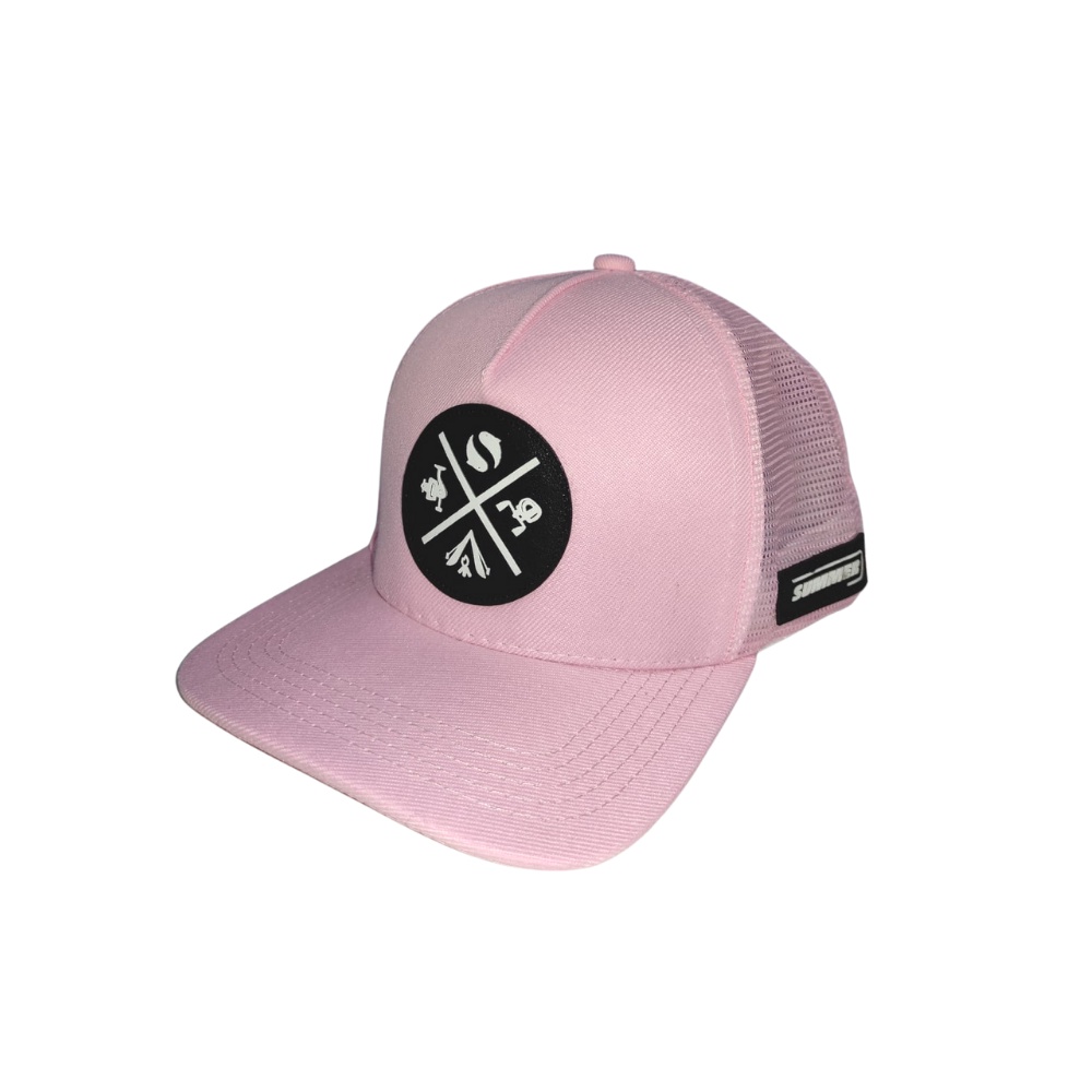 Boné Elementos da Pesca Trucker Rosa Summer - Fashion Accessories