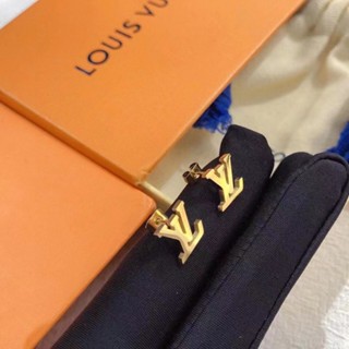 Louis Vuitton Brincos Simples/Titanium Carta De Aço Logo/Pessoal/Exquisite/Elegante De Cavilha Jóias Femininas