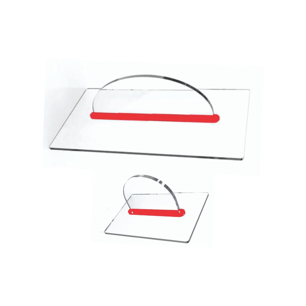 Alisador de Bolo de Acrílico para Pasta Americana Kit com 2 em Oferta na Shopee