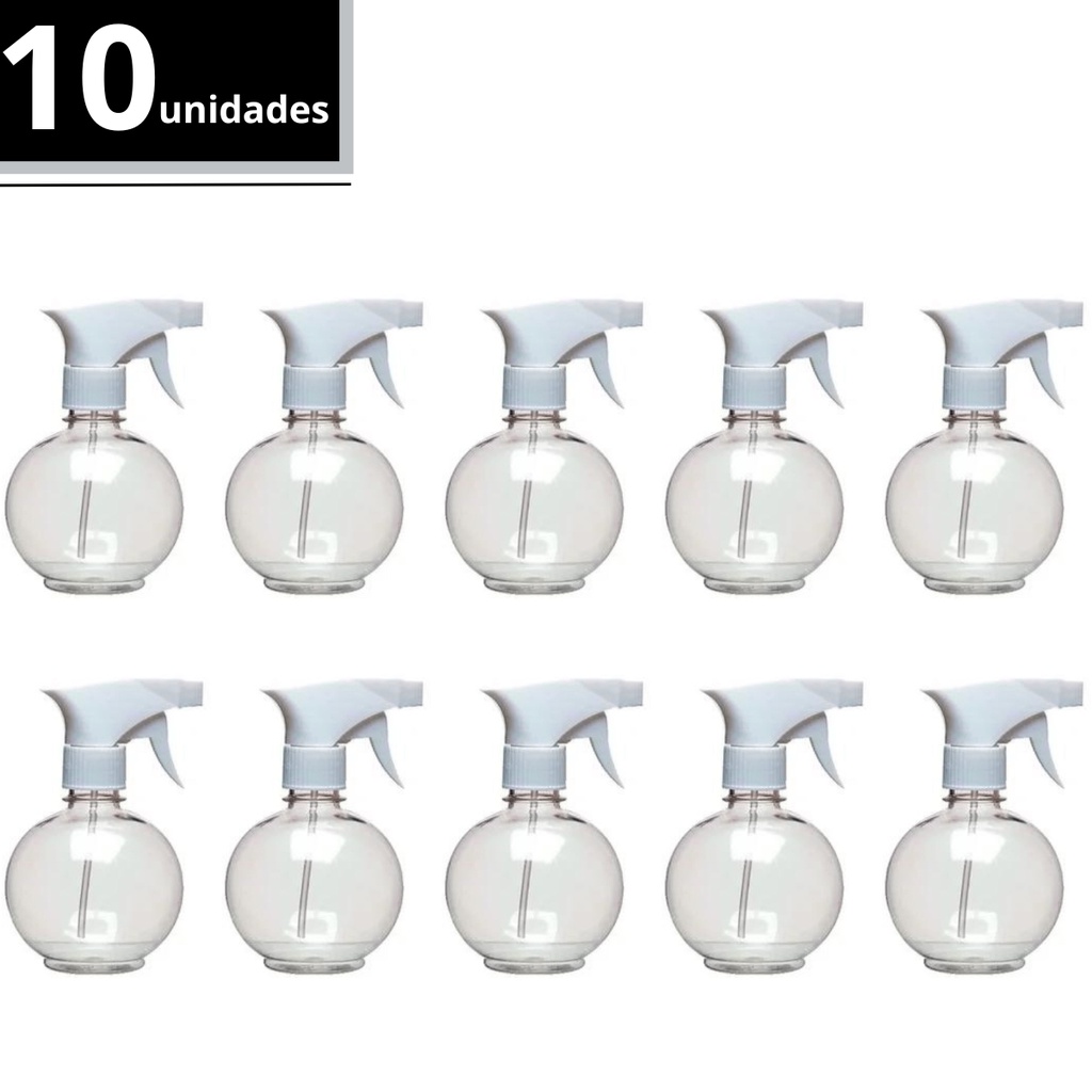 Frasco Borrifador Bolinha Multiuso Válvula Spray 280ml 10 Un em Oferta na Shopee