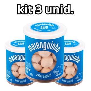 KIT 3 unid Merenguinho Sabor Original Zero 35g - Doce Amor em Oferta na Shopee